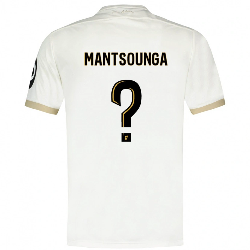Danxen Femme Maillot Brad-Hamilton Mantsounga #0 Blanc Doré Tenues Extérieur 2024/25 T-Shirt