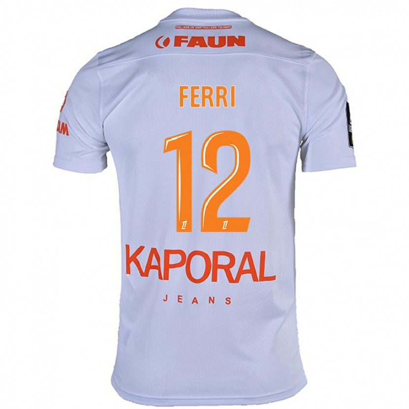 Danxen Femme Maillot Jordan Ferri #12 Blanc Tenues Extérieur 2024/25 T-Shirt