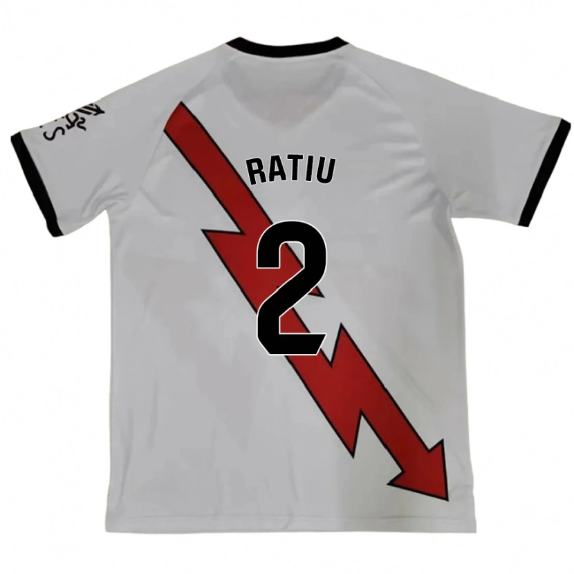 Danxen Femme Maillot Andrei Rațiu #2 Rouge Tenues Extérieur 2024/25 T-Shirt
