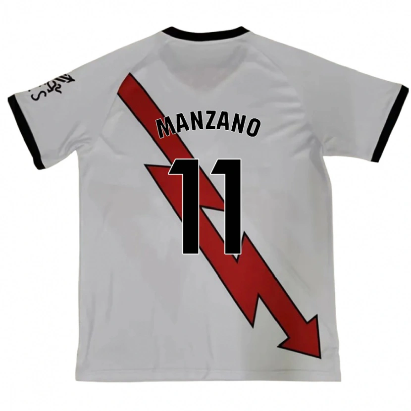 Danxen Femme Maillot Sergio Manzano #11 Rouge Tenues Extérieur 2024/25 T-Shirt