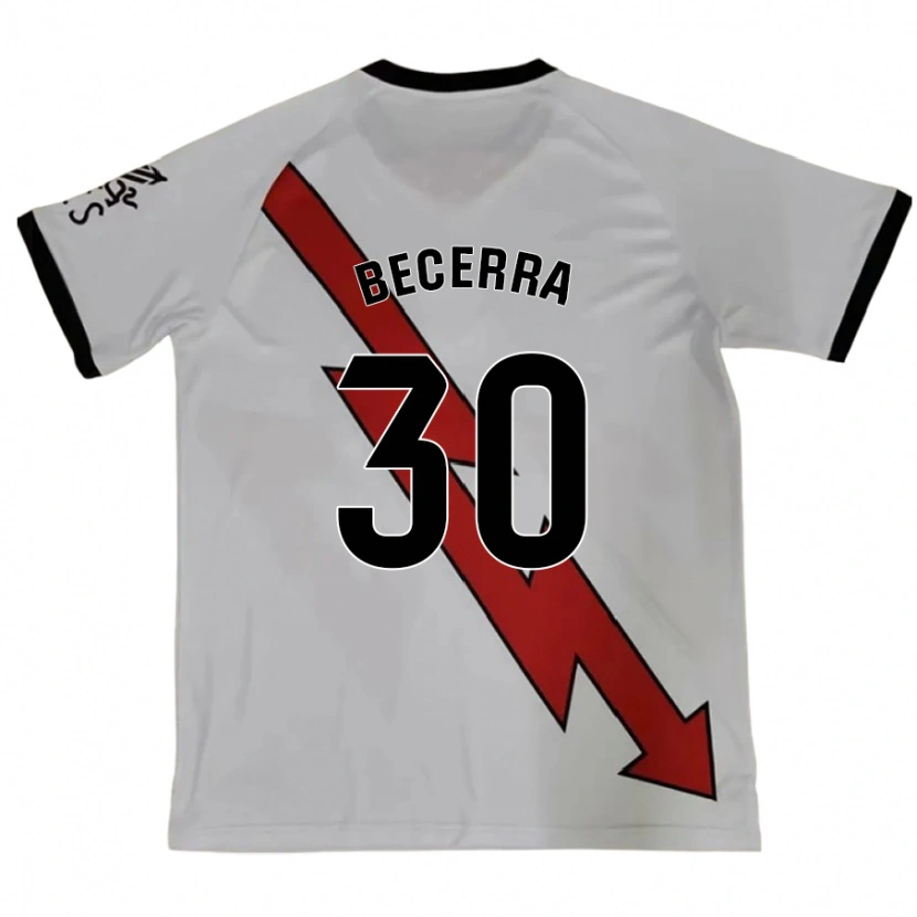 Danxen Femme Maillot Samuel Becerra #30 Rouge Tenues Extérieur 2024/25 T-Shirt