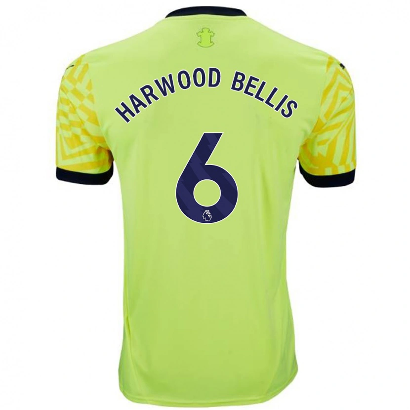 Danxen Femme Maillot Taylor Harwood-Bellis #6 Jaune Tenues Extérieur 2024/25 T-Shirt