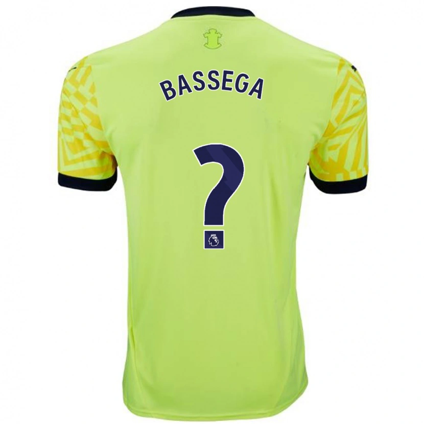 Danxen Femme Maillot Nsemi Bassega #0 Jaune Tenues Extérieur 2024/25 T-Shirt