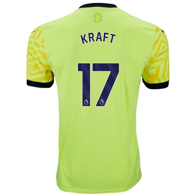 Danxen Femme Maillot Emily Kraft #17 Jaune Tenues Extérieur 2024/25 T-Shirt