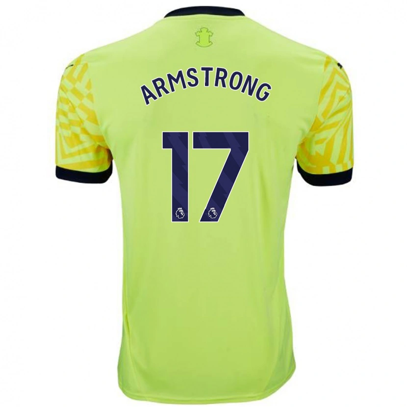 Danxen Femme Maillot Stuart Armstrong #17 Jaune Tenues Extérieur 2024/25 T-Shirt