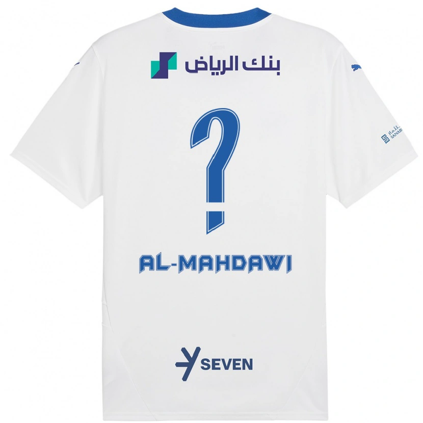 Danxen Femme Maillot Ali Al-Mahdawi #0 Blanc Bleu Tenues Extérieur 2024/25 T-Shirt