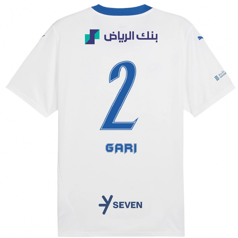 Danxen Femme Maillot Fatimah Gari #2 Blanc Bleu Tenues Extérieur 2024/25 T-Shirt