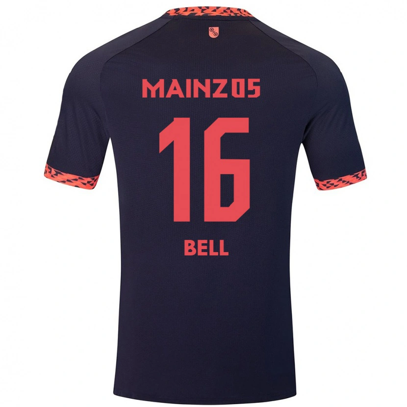 Danxen Femme Maillot Stefan Bell #16 Bleu Corail Rouge Tenues Extérieur 2024/25 T-Shirt