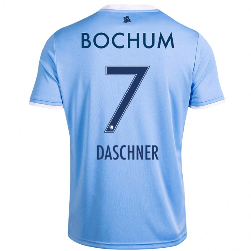 Danxen Femme Maillot Lukas Daschner #7 Bleu Ciel Tenues Extérieur 2024/25 T-Shirt