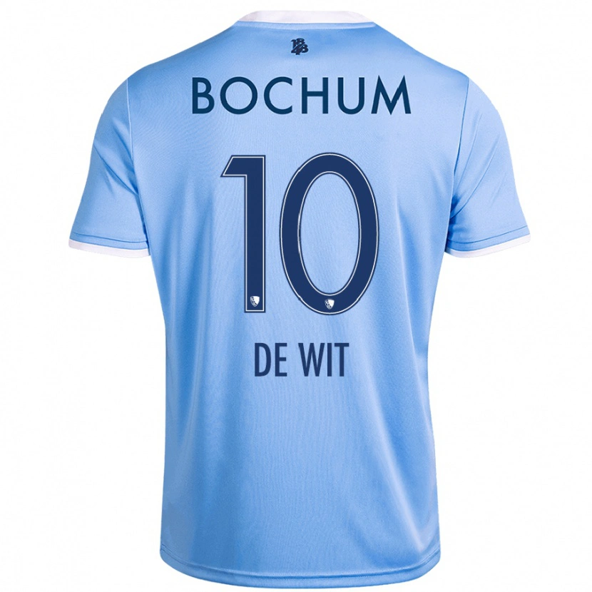 Danxen Femme Maillot Dani De Wit #10 Bleu Ciel Tenues Extérieur 2024/25 T-Shirt