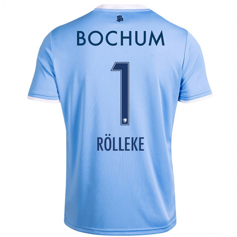 Danxen Femme Maillot Hugo Rölleke #1 Bleu Ciel Tenues Extérieur 2024/25 T-Shirt