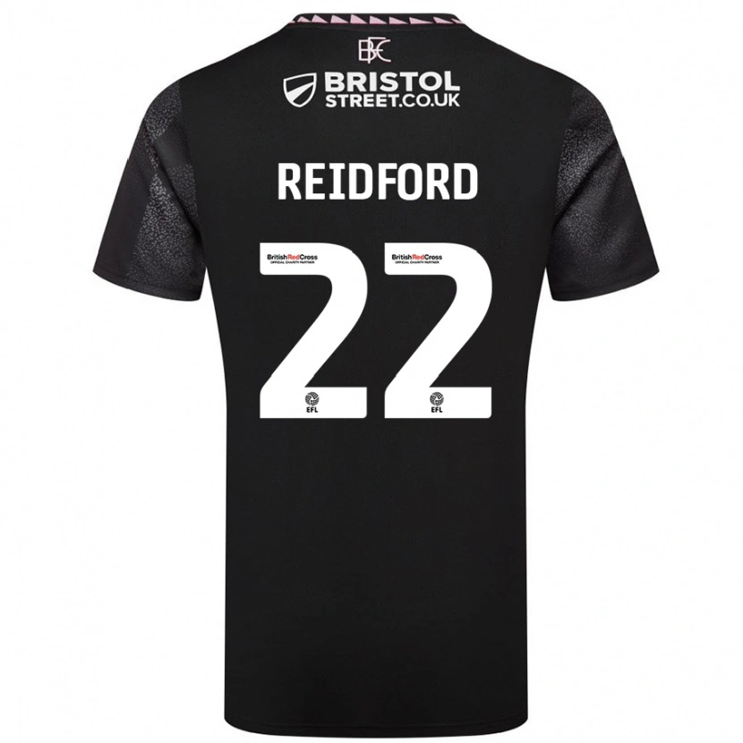 Danxen Femme Maillot Isabella Reidford #22 Noir Tenues Extérieur 2024/25 T-Shirt