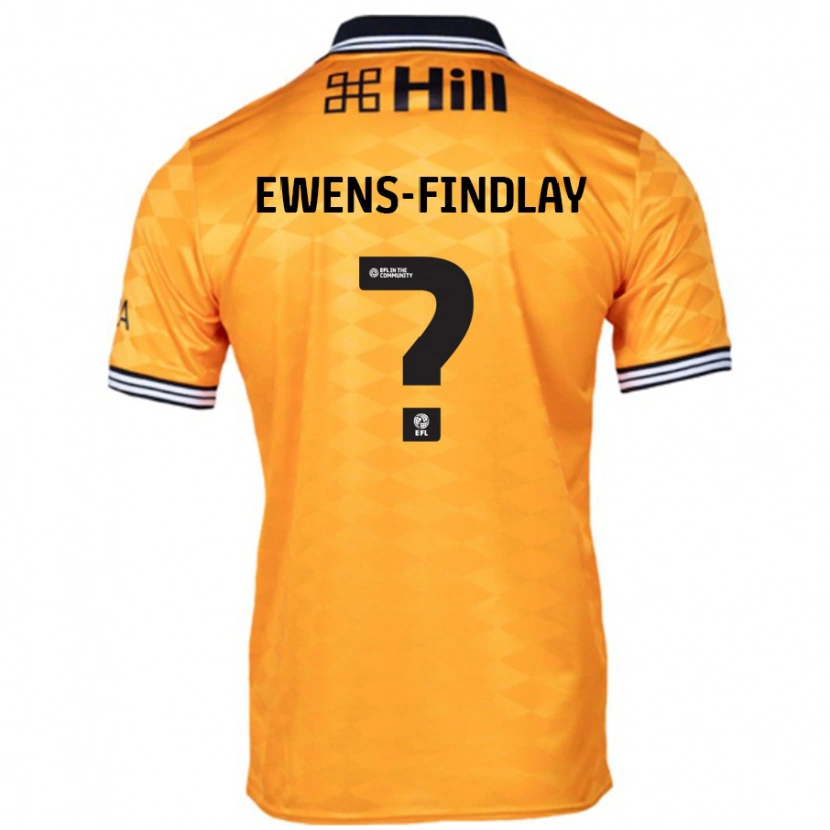 Danxen Enfant Maillot Ty Ewens-Findlay #0 Orange Tenues Domicile 2024/25 T-Shirt
