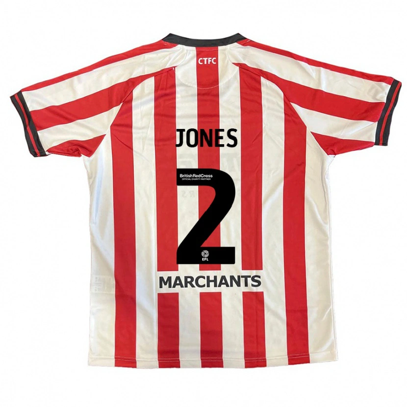Danxen Enfant Maillot Courtney Jones #2 Rouge Blanc Tenues Domicile 2024/25 T-Shirt