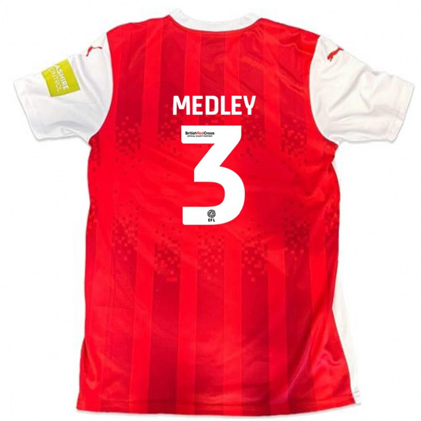Danxen Enfant Maillot Zech Medley #3 Rouge Blanc Tenues Domicile 2024/25 T-Shirt