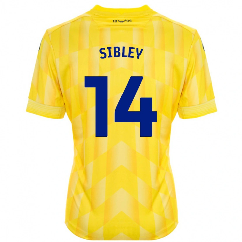 Danxen Enfant Maillot Louie Sibley #14 Jaune Tenues Domicile 2024/25 T-Shirt