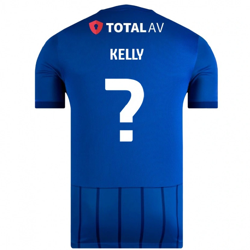 Danxen Enfant Maillot Liam Kelly #0 Bleu Tenues Domicile 2024/25 T-Shirt