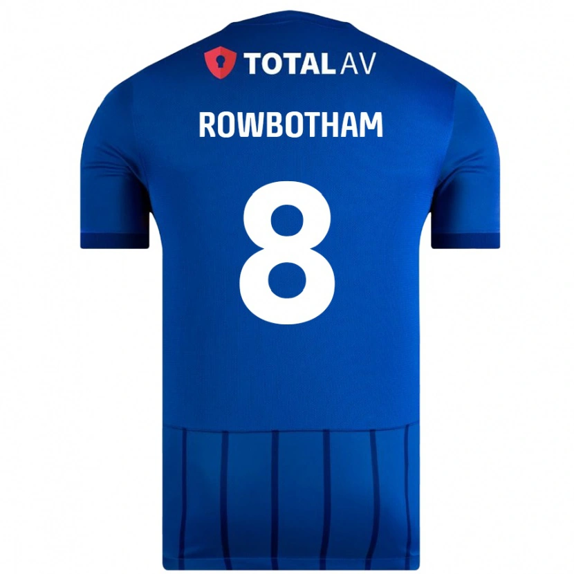 Danxen Enfant Maillot Ava Rowbotham #8 Bleu Tenues Domicile 2024/25 T-Shirt
