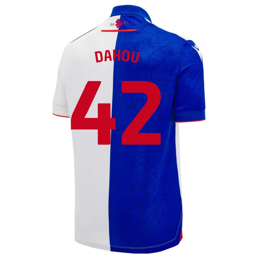 Danxen Enfant Maillot Jemima Dahou #42 Bleu Ciel Blanc Tenues Domicile 2024/25 T-Shirt