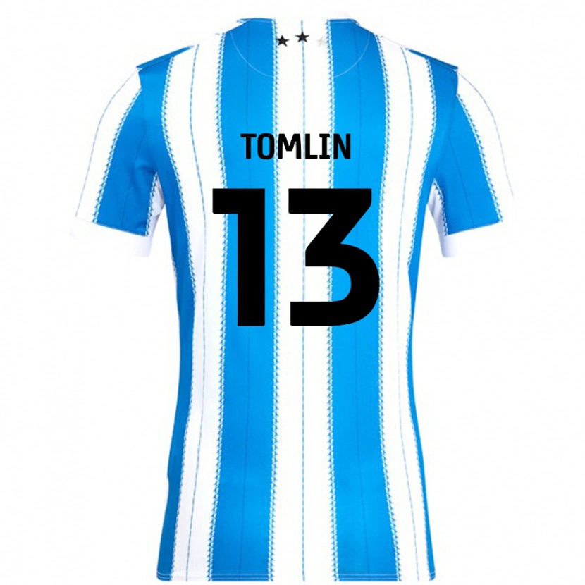 Danxen Enfant Maillot Phoebe Tomlin #13 Bleu Blanc Tenues Domicile 2024/25 T-Shirt