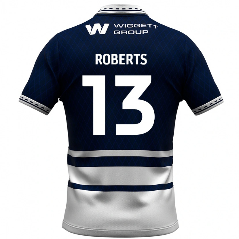 Danxen Enfant Maillot Liam Roberts #13 Bleu Marine Blanc Tenues Domicile 2024/25 T-Shirt