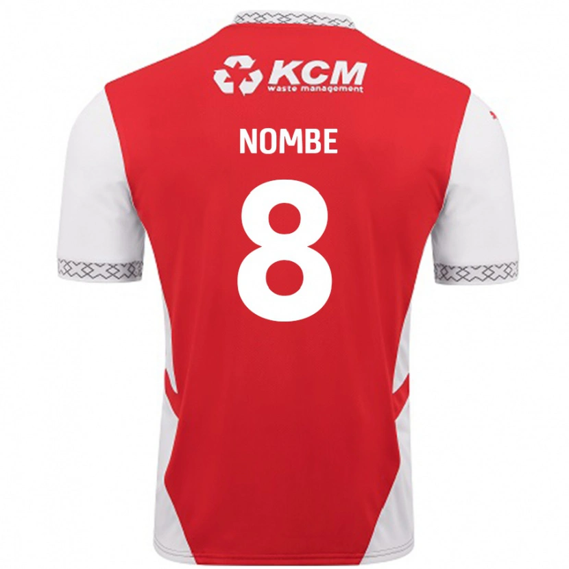 Danxen Enfant Maillot Sam Nombe #8 Rouge Blanc Tenues Domicile 2024/25 T-Shirt