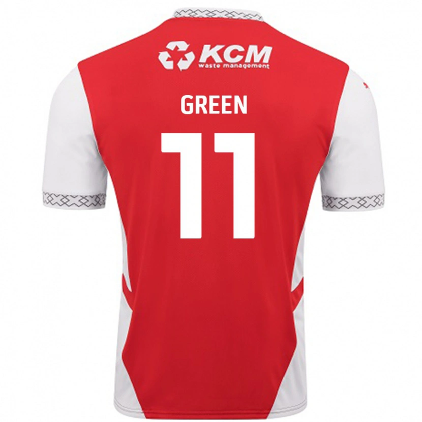 Danxen Enfant Maillot Andre Green #11 Rouge Blanc Tenues Domicile 2024/25 T-Shirt