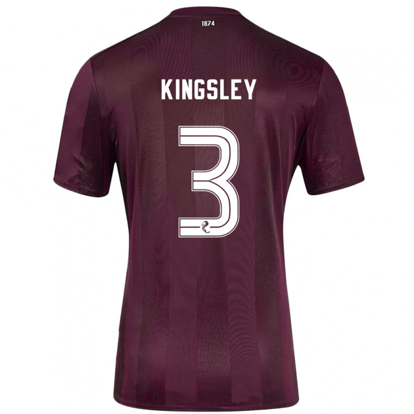 Danxen Enfant Maillot Stephen Kingsley #3 Bordeaux Tenues Domicile 2024/25 T-Shirt
