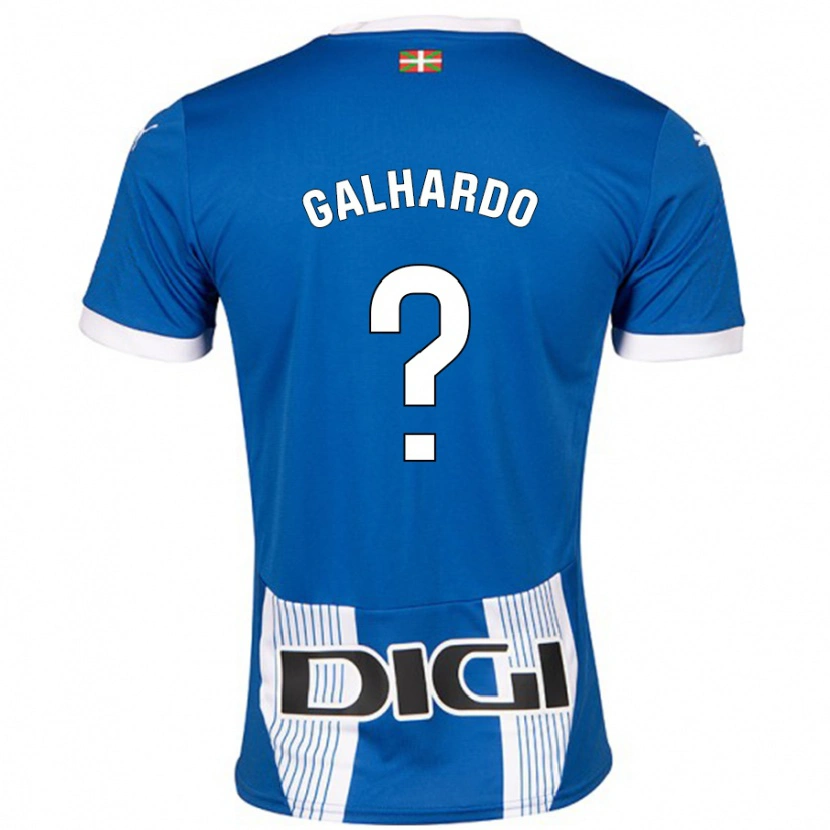 Danxen Enfant Maillot Tiago Galhardo #0 Bleu Tenues Domicile 2024/25 T-Shirt