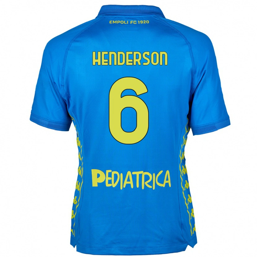 Danxen Enfant Maillot Liam Henderson #6 Bleu Tenues Domicile 2024/25 T-Shirt