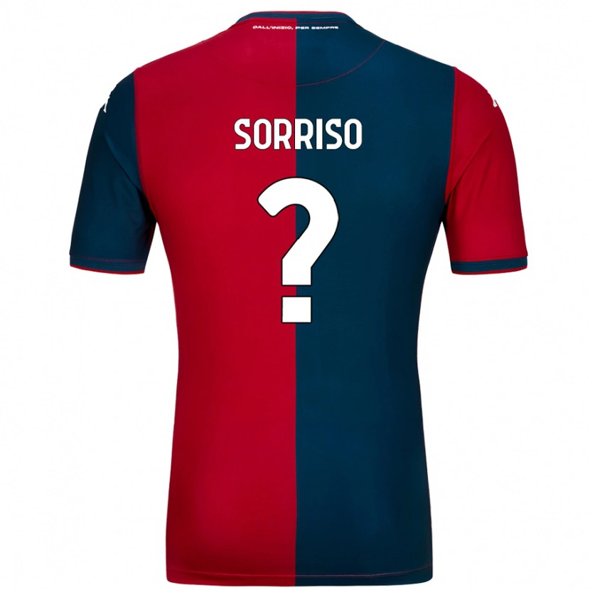 Danxen Enfant Maillot Sorriso #0 Rouge Bleu Foncé Tenues Domicile 2024/25 T-Shirt