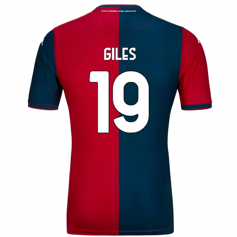 Danxen Enfant Maillot Heidi Giles #19 Rouge Bleu Foncé Tenues Domicile 2024/25 T-Shirt