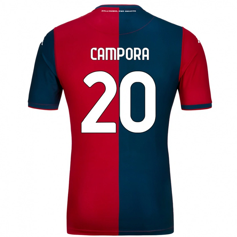 Danxen Enfant Maillot Alice Campora #20 Rouge Bleu Foncé Tenues Domicile 2024/25 T-Shirt
