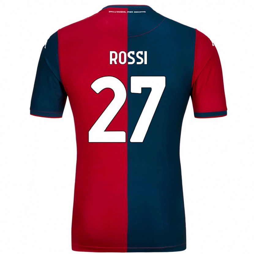 Danxen Enfant Maillot Lucrezia Rossi #27 Rouge Bleu Foncé Tenues Domicile 2024/25 T-Shirt