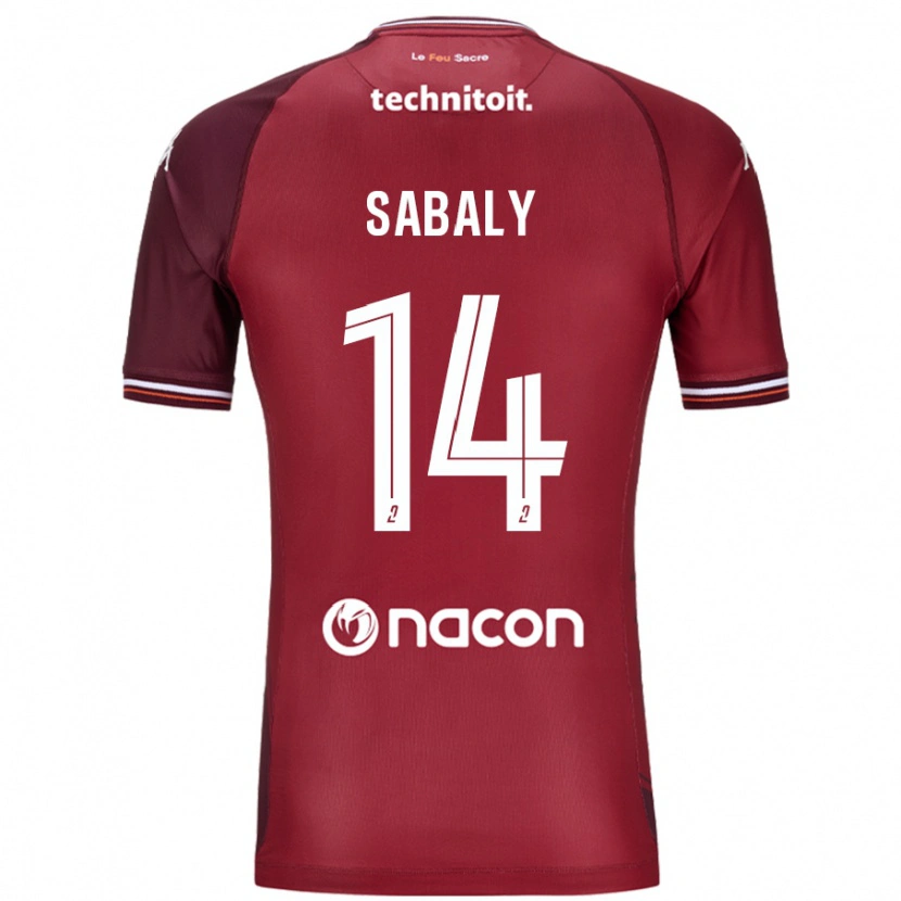 Danxen Enfant Maillot Cheikh Sabaly #14 Rouge Grenade Tenues Domicile 2024/25 T-Shirt