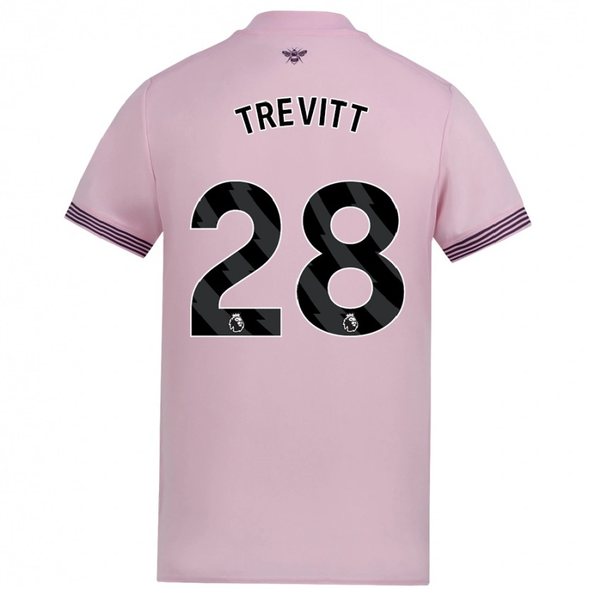 Danxen Enfant Maillot Ryan Trevitt #28 Rose Tenues Extérieur 2024/25 T-Shirt