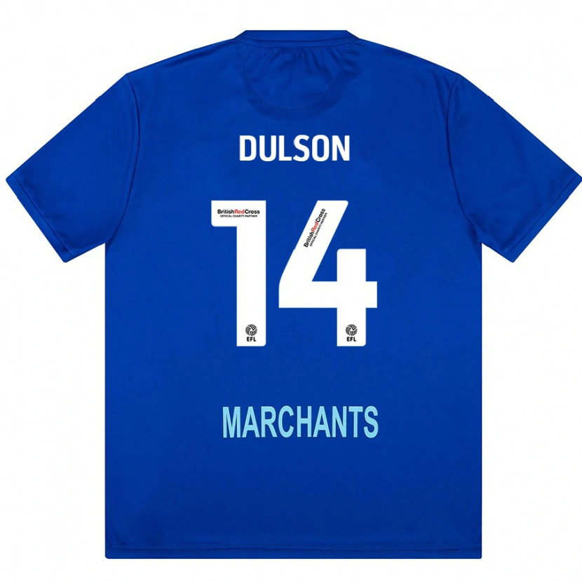 Danxen Enfant Maillot Liam Dulson #14 Vert Tenues Extérieur 2024/25 T-Shirt