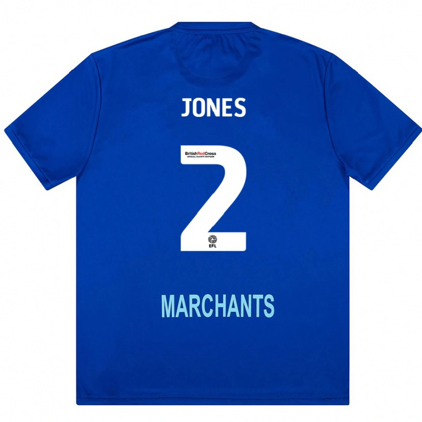 Danxen Enfant Maillot Courtney Jones #2 Vert Tenues Extérieur 2024/25 T-Shirt