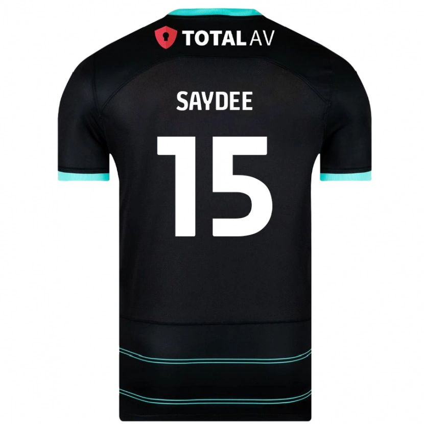Danxen Enfant Maillot Christian Saydee #15 Noir Tenues Extérieur 2024/25 T-Shirt