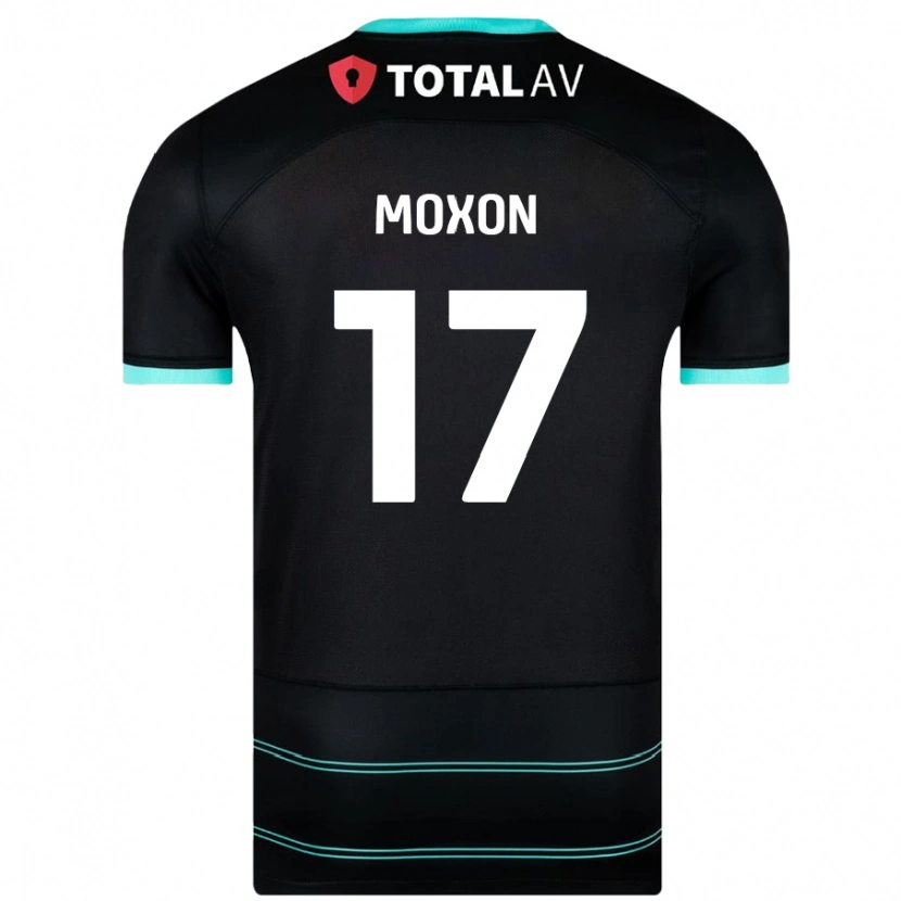 Danxen Enfant Maillot Owen Moxon #17 Noir Tenues Extérieur 2024/25 T-Shirt