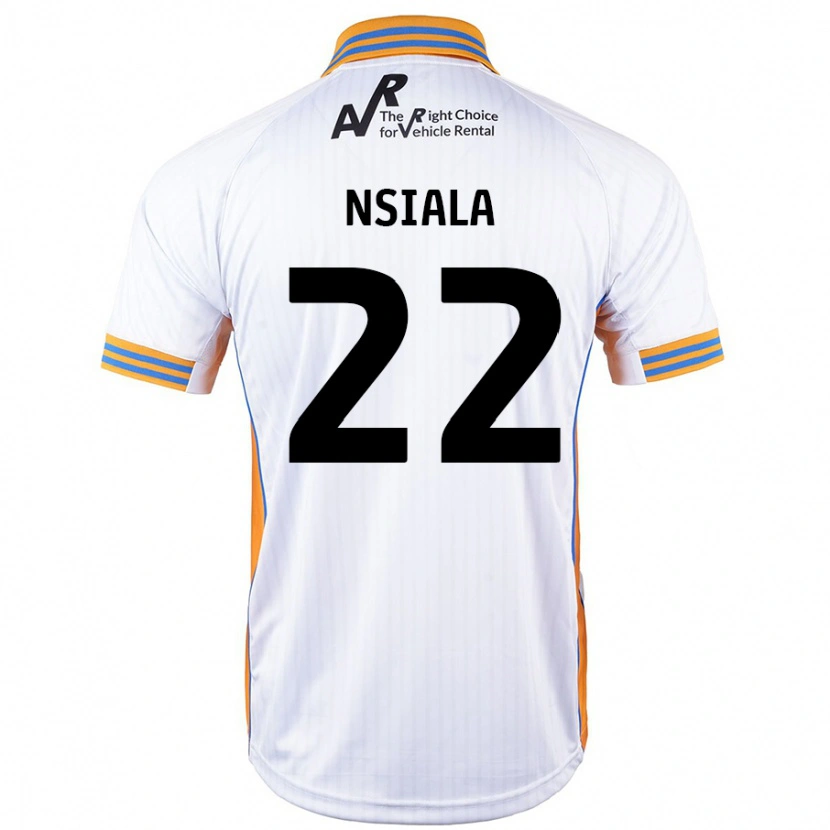 Danxen Enfant Maillot Toto Nsiala #22 Blanc Tenues Extérieur 2024/25 T-Shirt