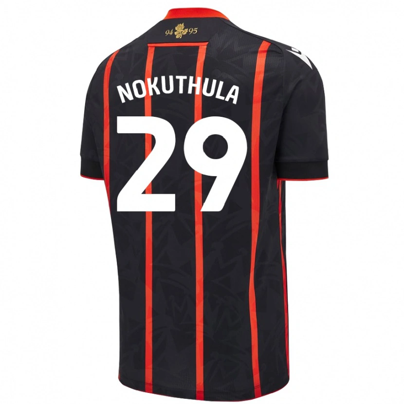 Danxen Enfant Maillot Faith Nokuthula #29 Noir Rouge Tenues Extérieur 2024/25 T-Shirt