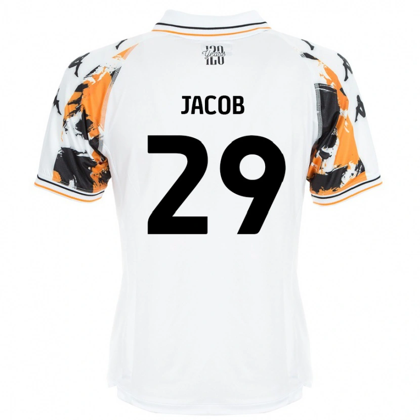 Danxen Enfant Maillot Matty Jacob #29 Blanc Tenues Extérieur 2024/25 T-Shirt