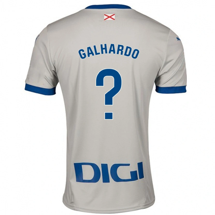 Danxen Enfant Maillot Tiago Galhardo #0 Gris Clair Tenues Extérieur 2024/25 T-Shirt