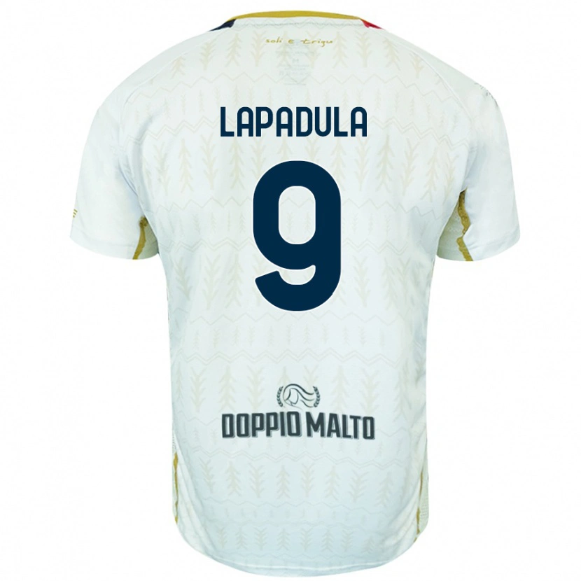 Danxen Enfant Maillot Gianluca Lapadula #9 Blanc Tenues Extérieur 2024/25 T-Shirt