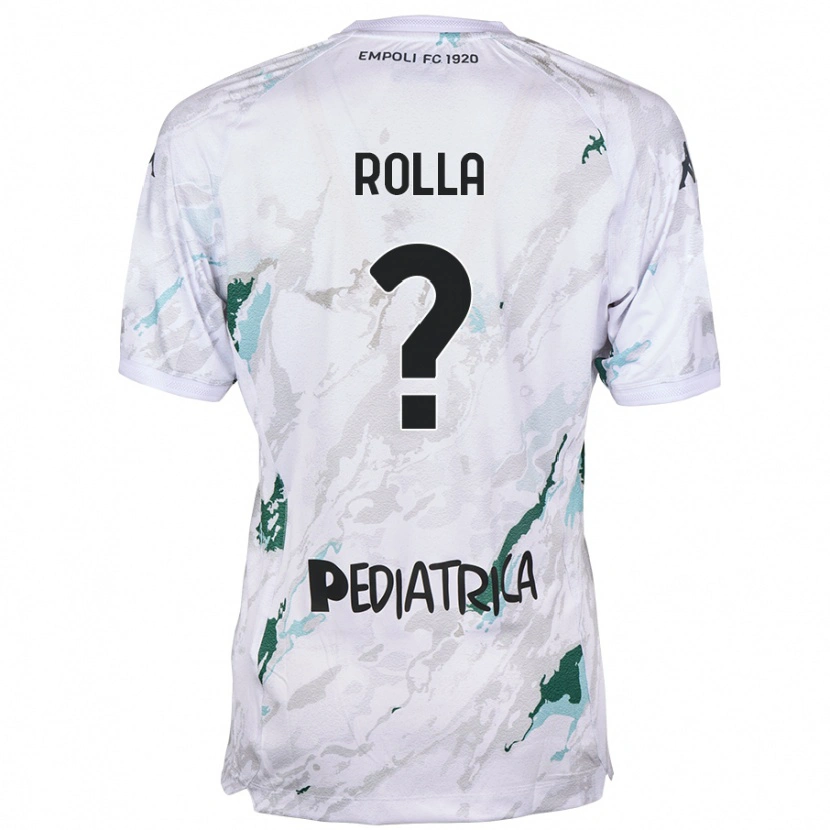 Danxen Enfant Maillot Nicola Rolla #0 Gris Tenues Extérieur 2024/25 T-Shirt