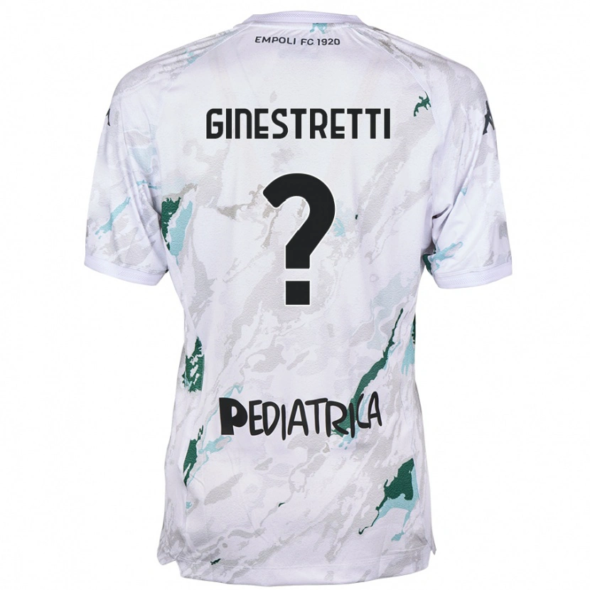 Danxen Enfant Maillot Davide Ginestretti #0 Gris Tenues Extérieur 2024/25 T-Shirt