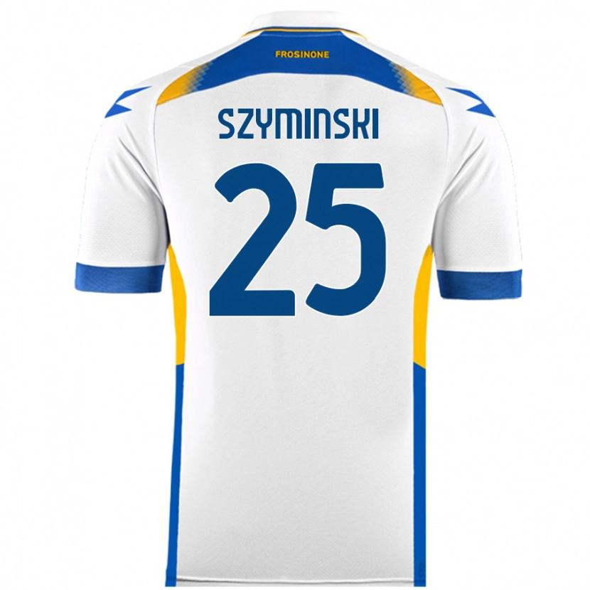 Danxen Enfant Maillot Przemyslaw Szyminski #25 Blanc Tenues Extérieur 2024/25 T-Shirt
