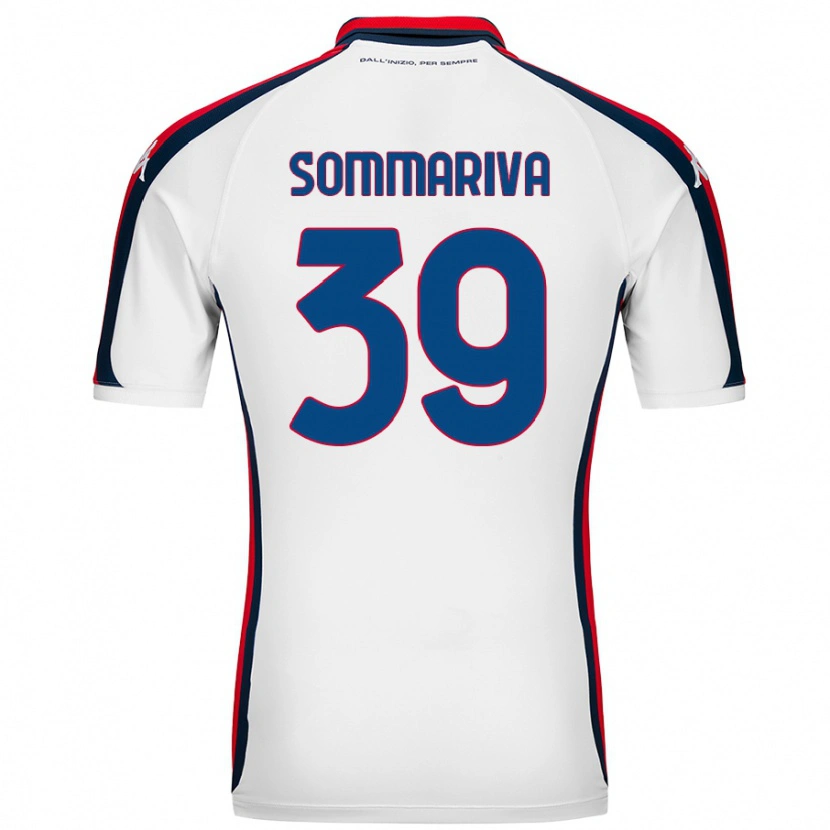 Danxen Enfant Maillot Daniele Sommariva #39 Blanc Tenues Extérieur 2024/25 T-Shirt