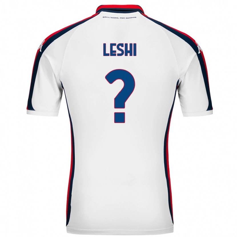 Danxen Enfant Maillot Arber Leshi #0 Blanc Tenues Extérieur 2024/25 T-Shirt